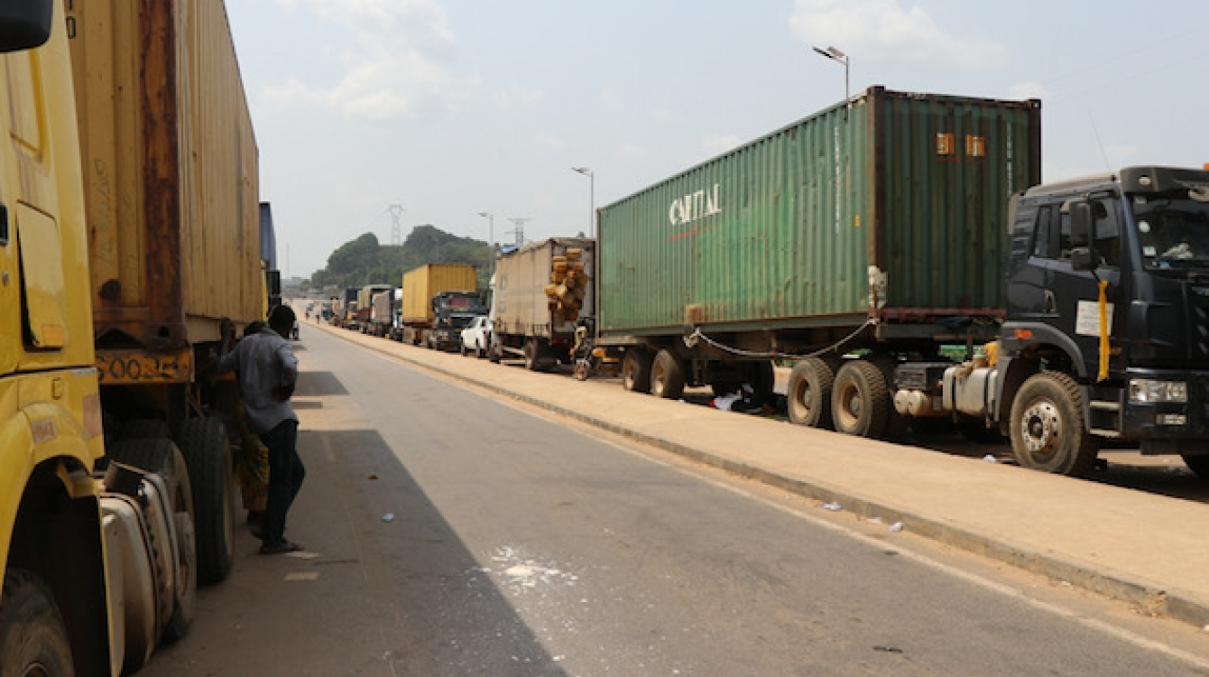 An increased number of trucks are crisscrossing roads around the continent are stranded at borders.
