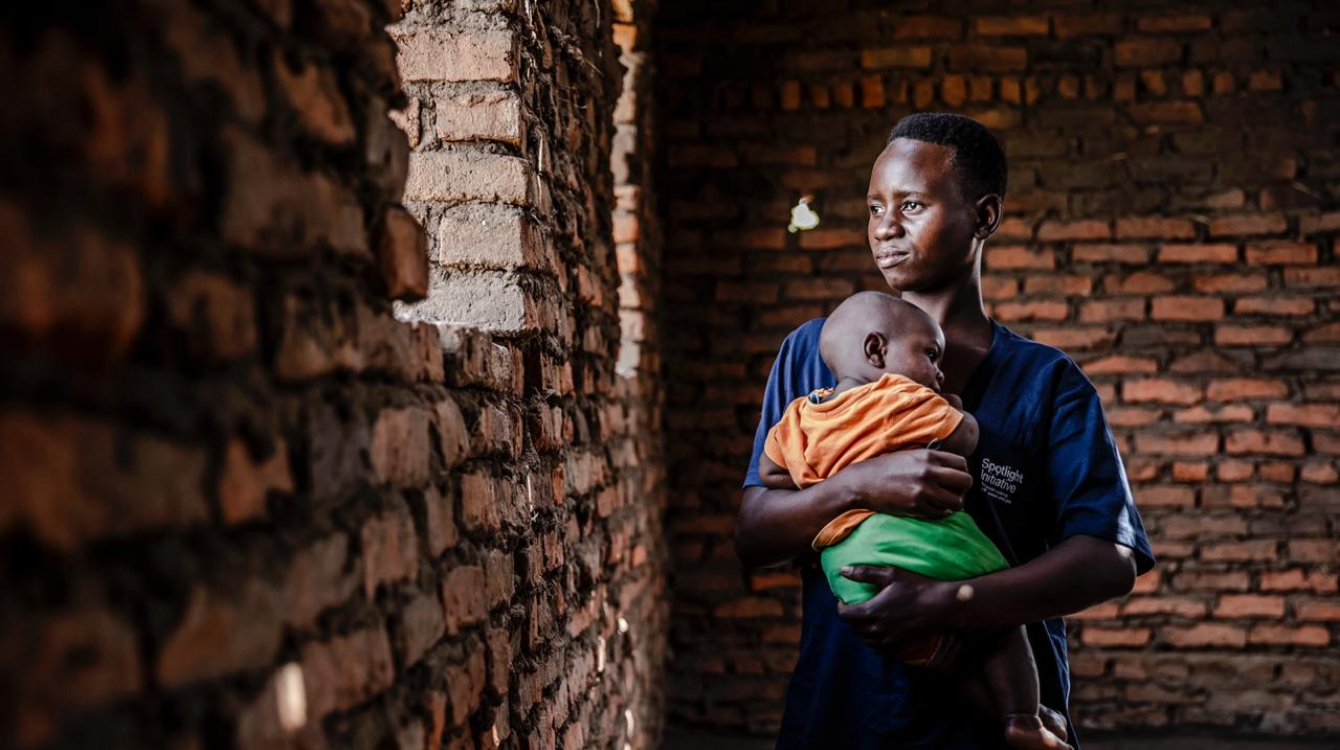 Ricksani Alice, 19, was married at a young age but is now back in school, hoping to complete her education, thanks to the Spotlight Initiative.