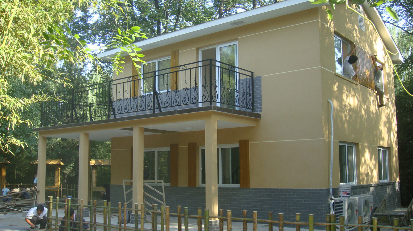 Bamboo products: Houses, furniture, lamp shades and a bicycle. Photo: INBAR/Lou Yiping