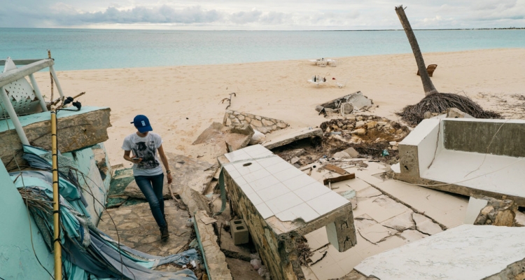 Les conséquences de l'ouragan Irma à Barbuda.