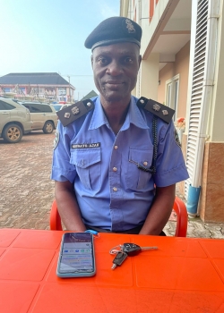 L'officier de police divisionnaire Olubayo Ajao. Crédit photo : Morgan Idemudia