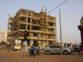 A building under construction in Ouagadougou. Photo: Ernest Harsch