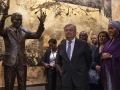 The statue of Nelson Mandela gifted to the UN by South Africa.