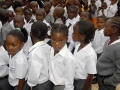 First day at school at the JP Brand School in Utuseb, Namibia. Photo: AMO/Graeme Williams