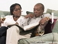 A retired couple go through their financial files. Photo: AMO/George Philipas