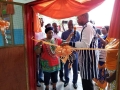 Liberia’s Vice president, Jewel Howard Taylor, opens the country’s first school for autistic children. (bottom) A desk in the classroom.  Agnes Fallah Kamara