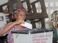 A voter casts her vote in Togo’s elections. Photo: UNDP Togo/Emile Kenkou