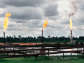 Nigeria: environmental pollution by burning off gas from the oil production in the Niger delta Ogoni