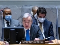 Le Secrétaire général António Guterres s'exprimant devant le Conseil de sécurité.