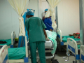 Health workers at the UNFPA Tunaydbah field hospital in Sudan’s eastern Gedaraf state