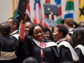 Students of the Africa Leadership University School of Business graduate in Kigali.