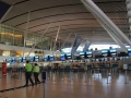 Tôt le matin à l'aéroport international du Cap.