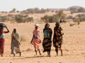 A group of women in Um Baru, North Darfur. (file)