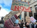 Young climate activists take part in demonstrations at the COP26 