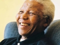 Portrait of Nelson Mandela.