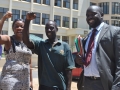 Ms. Phyllis Omido on the left, one of the lead poisoning victims, and her lawyer at the Mombasa ...