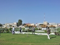 People walk inside the recently opened Peace Garden, in Hamar jajab district of Mogadishu, Somalia. Photo: UN Photo/Ilyas Ahmed