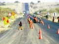 Roadworkers undertaking repairs on a World Bank funded road. Photo credit: World Bank/Trevor Samson