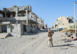 Destroyed buildings in Sirte, Libya. Photo: Panos/ Jeroen Oerlemans