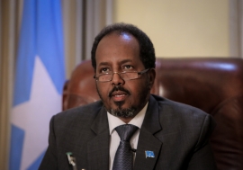 President Hassan Sheik Mohamud of Somalia.