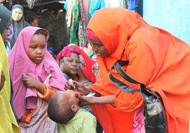 Campagne de vaccination contre la polio en Somalie. Photo: UNICEF