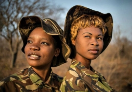 Members of the Black Mamba Anti-Poaching Unit, a South African and majority-women ranger group. Photo: Black Mamba Anti-Poaching Unit