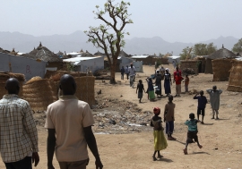 Nigerian refugees at Minawao refugee camp, northern Cameroon. 