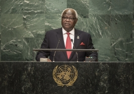 Ernest Bai Koroma, President of the Republic of Sierra Leone, addresses the general debate of the General Assembly’s seventY-first session.