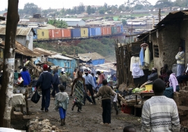 A slum in Kibera, Kenya. Poverty remains a challenge in Africa. Photo: AMO/Colin Walker