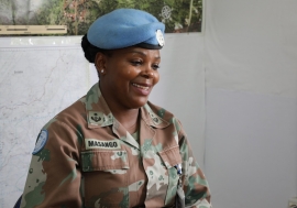 -Lieutenant Colonel Martha Masango, serving in the DR Congo