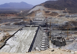 A partial view of Ethiopia’s Grand Renaissance Dam under construction.   Reuters/T. Negeri