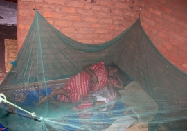 Seliya Lawrence and her 10-month-old baby, who has since received three doses of the malaria ...