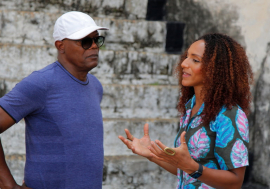  Afua Hirsch (Right) and Actor Samuel L  Jackson