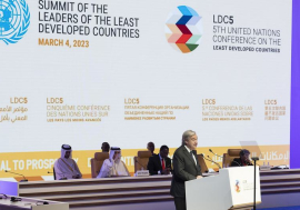 Secretary-General António Guterres delivers remarks at the Summit of the Leaders of the LDCs