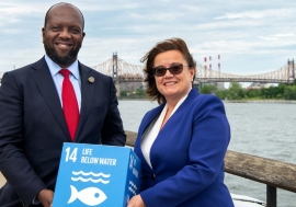 Ambassadors Martin Kimani of Kenya and Ana Paula Zacarias of Portugal at UN Headquarters