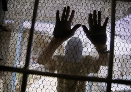 A patient at the JFK Medical Center and E.S. Grant Mental Health Hospital in Monrovia, Liberia. World Bank/Dominic Chavez