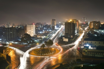 A view of streets and high rise apartment buildings in Addis Ababa, Ethiopia. Panos/Sven Torfinn