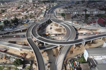 Henri Konan Bédié Bridge in Abidjan, Côte d’Ivoire. Photo: Bouygues Construction