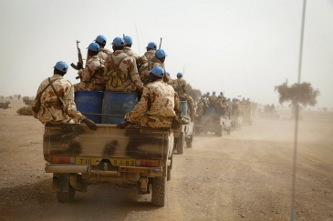 Des Casques bleus tchadiens déployés au sein de la MINUSMA dans le nord du Mali. Photo : MINUSMA / Marco Dormino