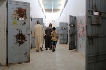 Inside the the cells of Libya's notorious jail, Abu Salim. Photo: UNSMIL/Iason Athanasiadis