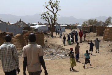 Nigerian refugees at Minawao refugee camp, northern Cameroon. 