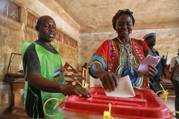 After two years of political transition, voters have cast their ballots peacefully and democratically in the Central African Republic. Photo:  UNMINUSCA