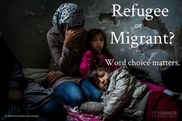 Refugee or Migrant - word choice matters.  © UNHCR