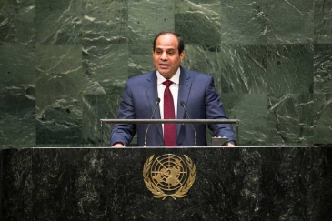 Abdel Fattah Al Sisi, President of the Arab Republic of Egypt, addresses the general debate of the sixty-ninth session of the General Assembly. UN Photo/Cia Pak