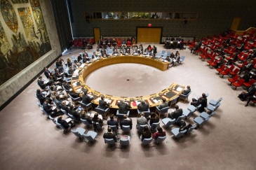 Wide view of the Security Council. 