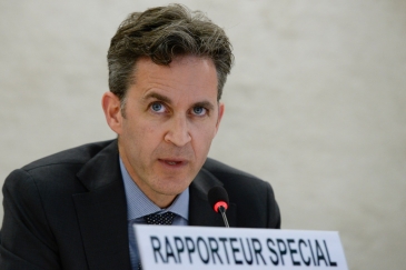 Special Rapporteur on the promotion and protection of the right to freedom of opinion and expression David Kaye. UN Photo/Jean-Marc Ferré