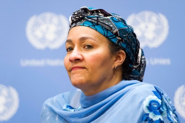 La Conseillère spéciale du Secrétaire général des Nations Unies pour la planification du développement après 2015, Amina J. Mohammed.