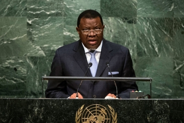 President Hage Geingob of Namibia addresses the general debate of the General Assembly’s seventieth session. UN Photo/Cia Pak