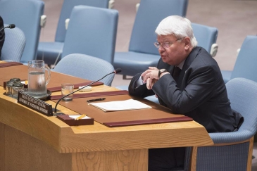 le Secrétaire général adjoint des Nations Unies aux opérations de maintien de la paix, Hervé Ladsous, à l’occasion d’une réunion du Conseil de sécurité sur la situation au Darfour. Photo : ONU / Eskinder Debebe