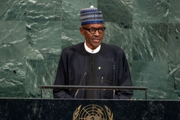 President Muhammad Buhari of Nigeria addresses the General Assembly’s annual general debate. UN Photo/Cia Pak